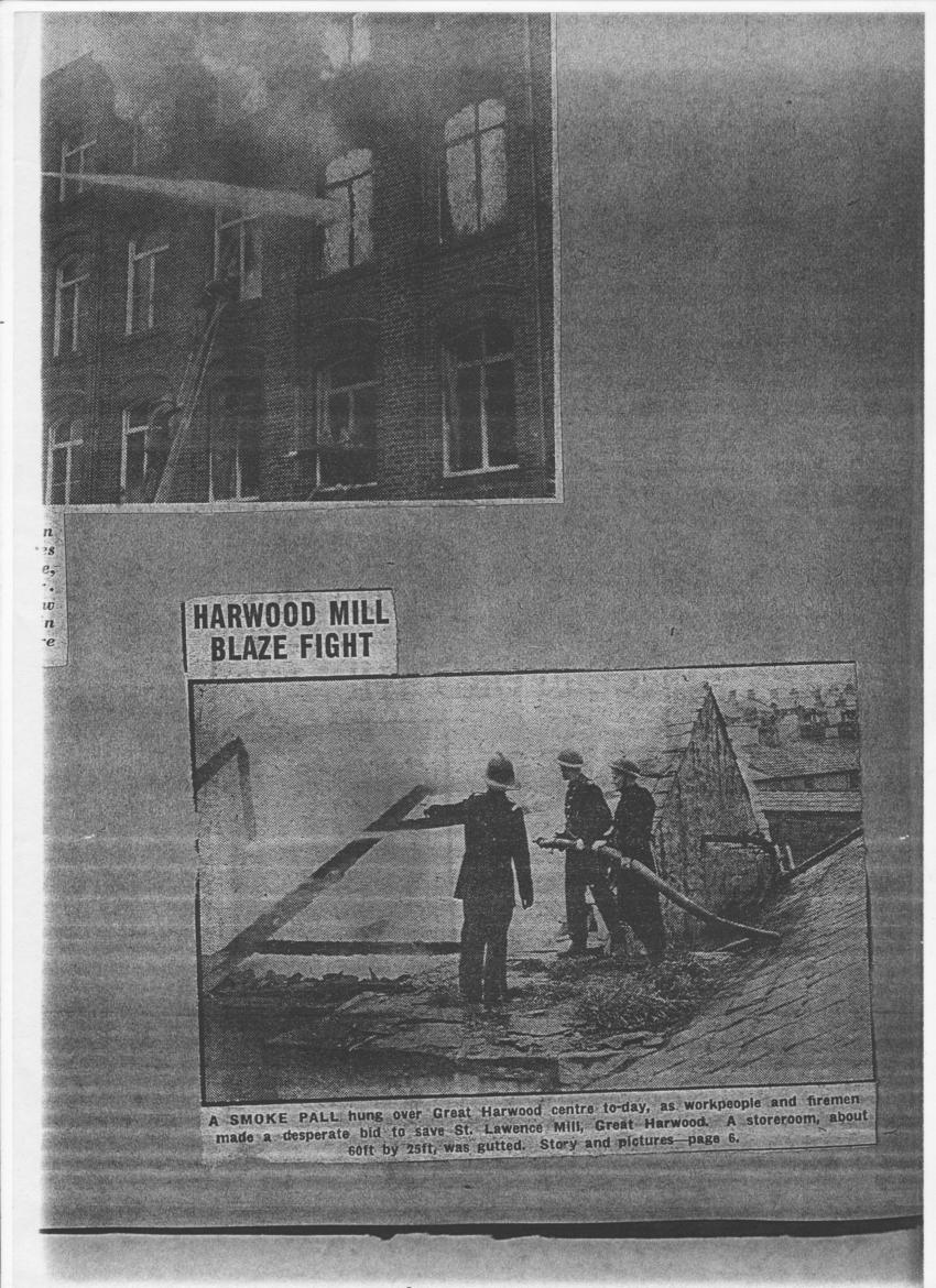 Great Harwood Mill Fire Blackburn Fire History