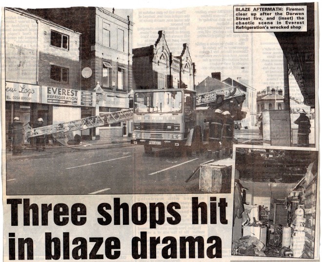 Darwen Street Fire 1995 Blackburn Fire History