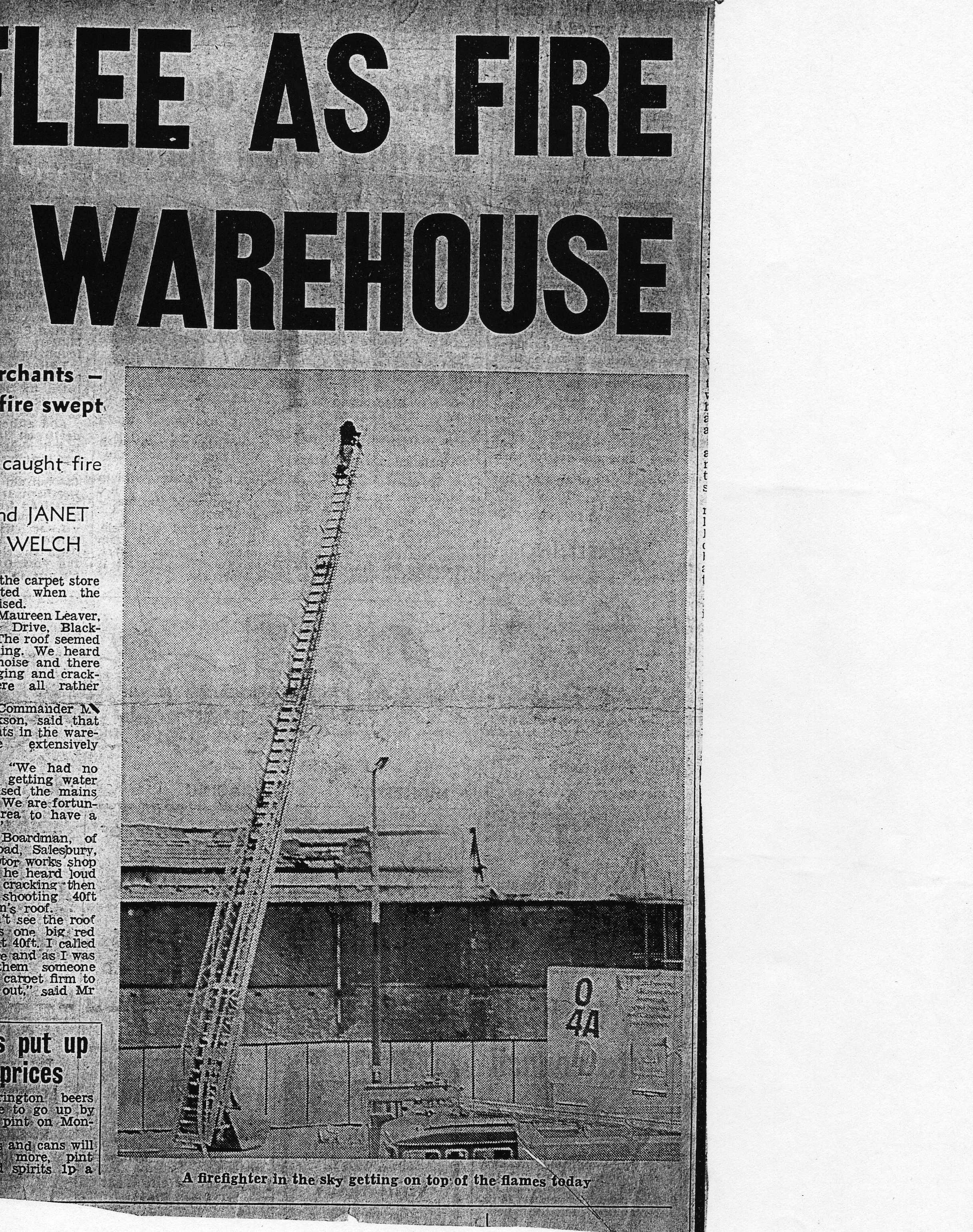 William Livesey And Sons,Hall Street Blackburn Fire History